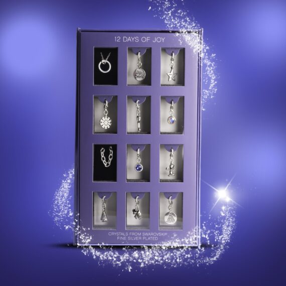 Jewellery Advent Calendar with Swarovski Crystals 12 Days for Christmas