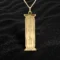 Personalised 925 Yellow Gold Egyptian Cartouche Hieroglyph Name Necklace