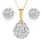 9ct Yellow Gold Ball Jewellery Set