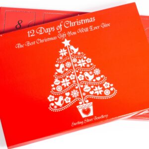 925 Sterling Silver Jewellery Advent Calendar Giftware 12 Days Pendant's