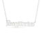 Personalised Sterling Silver Old English Name Necklace