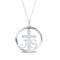 Personalised Silver Confirmation Diamond Cross Pendant