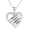 Personalised 925 Silver Cubic Zirconia Heart Necklace