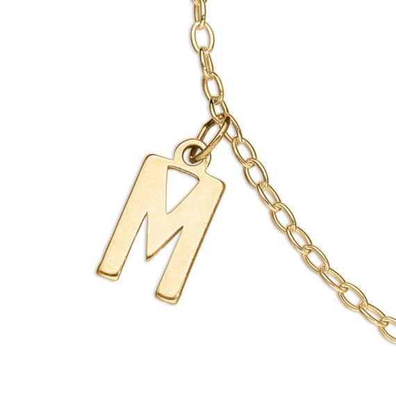 9ct Yellow Gold Name Choker Personalised Necklace