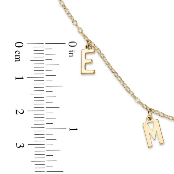 9ct Yellow Gold Name Choker Personalised Necklace