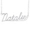 Personalised Sterling Silver Underlined Name Necklace