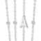 Sterling Silver Cubic Initial Necklace