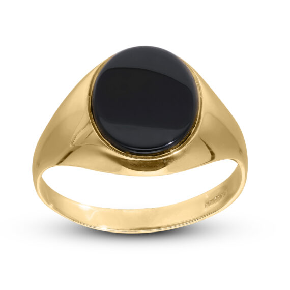 9ct Yellow Gold Onyx Men’s Signet Ring