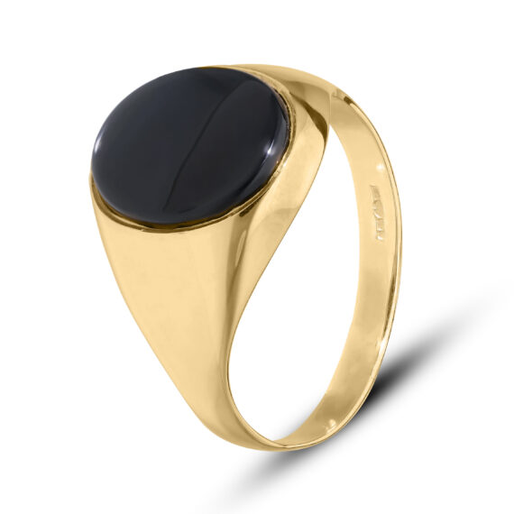 9ct Yellow Gold Onyx Men’s Signet Ring