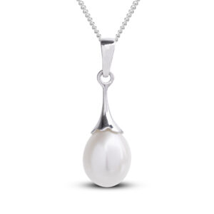 9ct White Gold Freshwater Pearl Necklace
