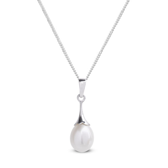 9ct White Gold Freshwater Pearl Necklace