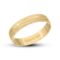 Personalised 9ct Gold Bride Wedding Ring , 4mm Band Matt with Pips in the center