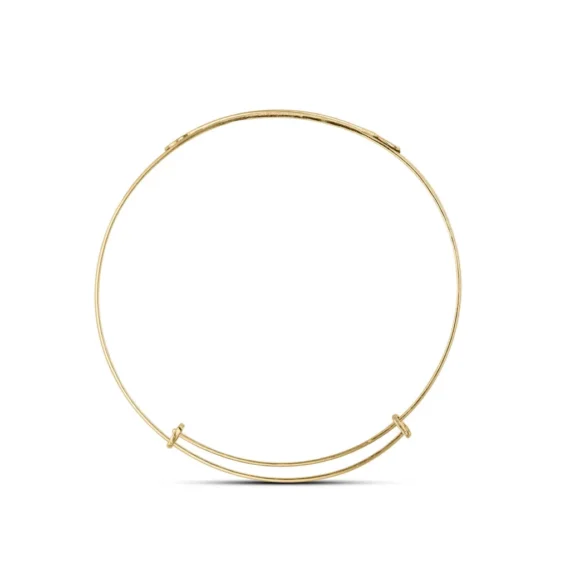 Personalised 9ct Gold Baby Bangle (0-1yrs)