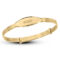 Personalised 9ct Gold Diamond Cut Baby Bangle (0-1yrs)