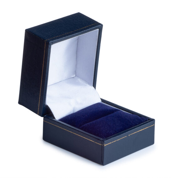 Personalised 9 ct Gold Wedding Ring Set Sparkling Rhodium Moon Dust in the Center
