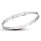 925 Sterling Silver Baby Bangle with Teddy (0-1yrs)