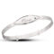 Personalised Sterling Silver Birthstone Unisex Baby Bangle (0-1yrs)