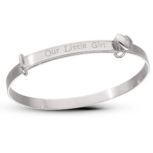 Sterling Silver ''Our Little Girl'' Baby Bangle (0-1 yrs)