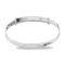 Personalised Silver Diamond Cut Expanding Baby Bangle (3-5 yrs)