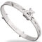 Personalised Unisex Sterling Silver Sliding Teddy Baby Bangle (1-3yrs)