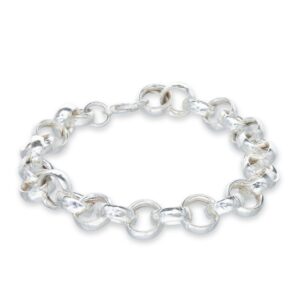 Sterling Silver Gents Hollow Belcher Bracelet