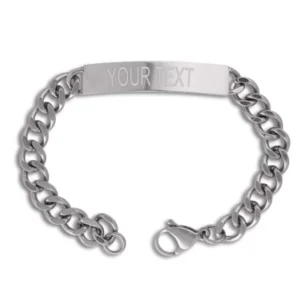 Personalised Stainless Steel Gent's Bracelet