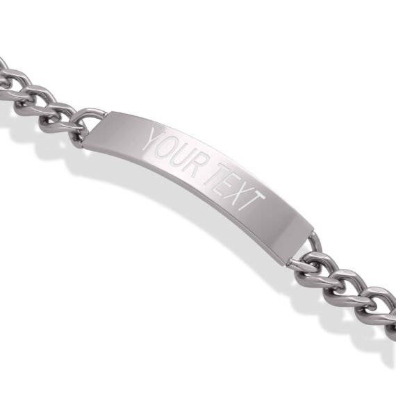 Personalised Stainless Steel Gent's Bracelet