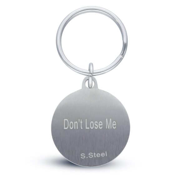 Personalised Solid Key Ring Disc