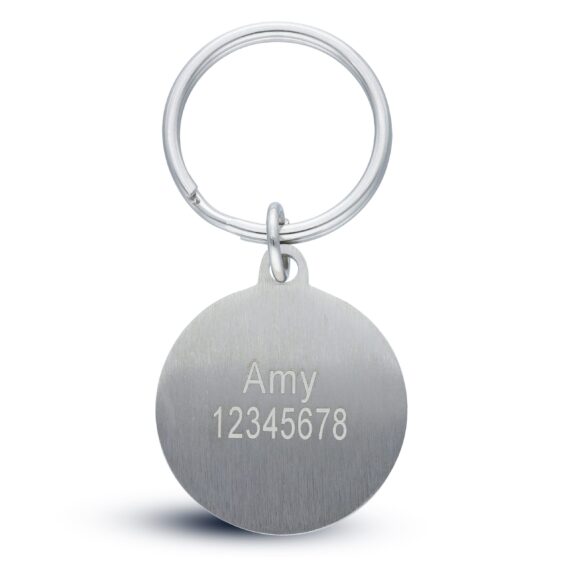 Personalised Solid Key Ring Disc