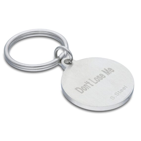 Personalised Solid Key Ring Disc