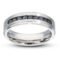 Gents Dazzling Black CZ Band Ring