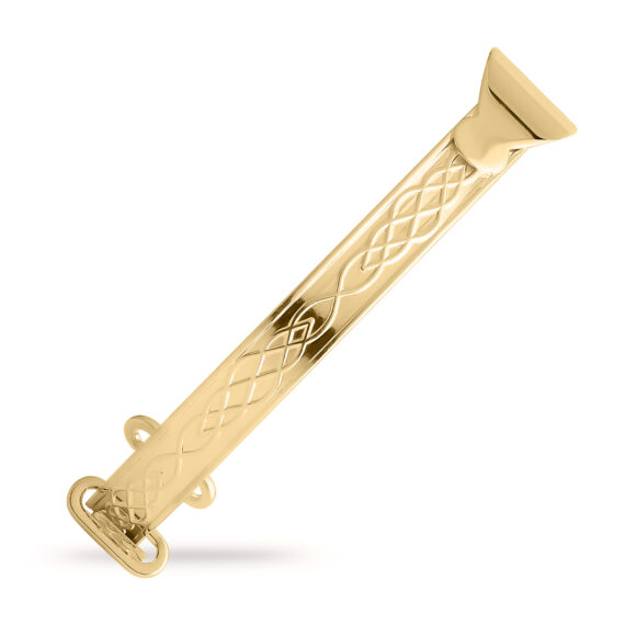 Personalised Gold Plated Girls Princess Bangle with Pink CZ (0-3 yrs)