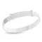 925 Sterling Silver Embossed Heart Baby Bangle (0-1 yrs)
