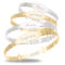Personalised Sterling Silver/Gold Plated Unisex Baby Bangle (0-5+yrs)