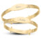 Personalised Gold Plated Girls Princess Bangle with Pink CZ (0-3 yrs)