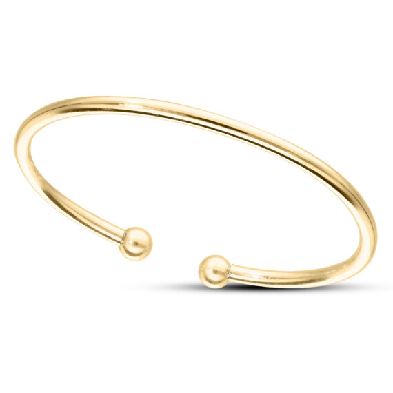 Silver and Gold Plated Torque Baby Bangle (0-3yrs)
